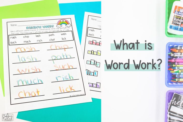 Editable Word Work Coffee Fueled Classroom