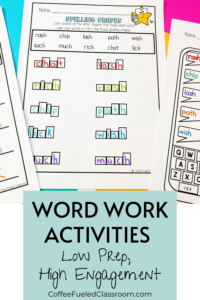 word work homework activities